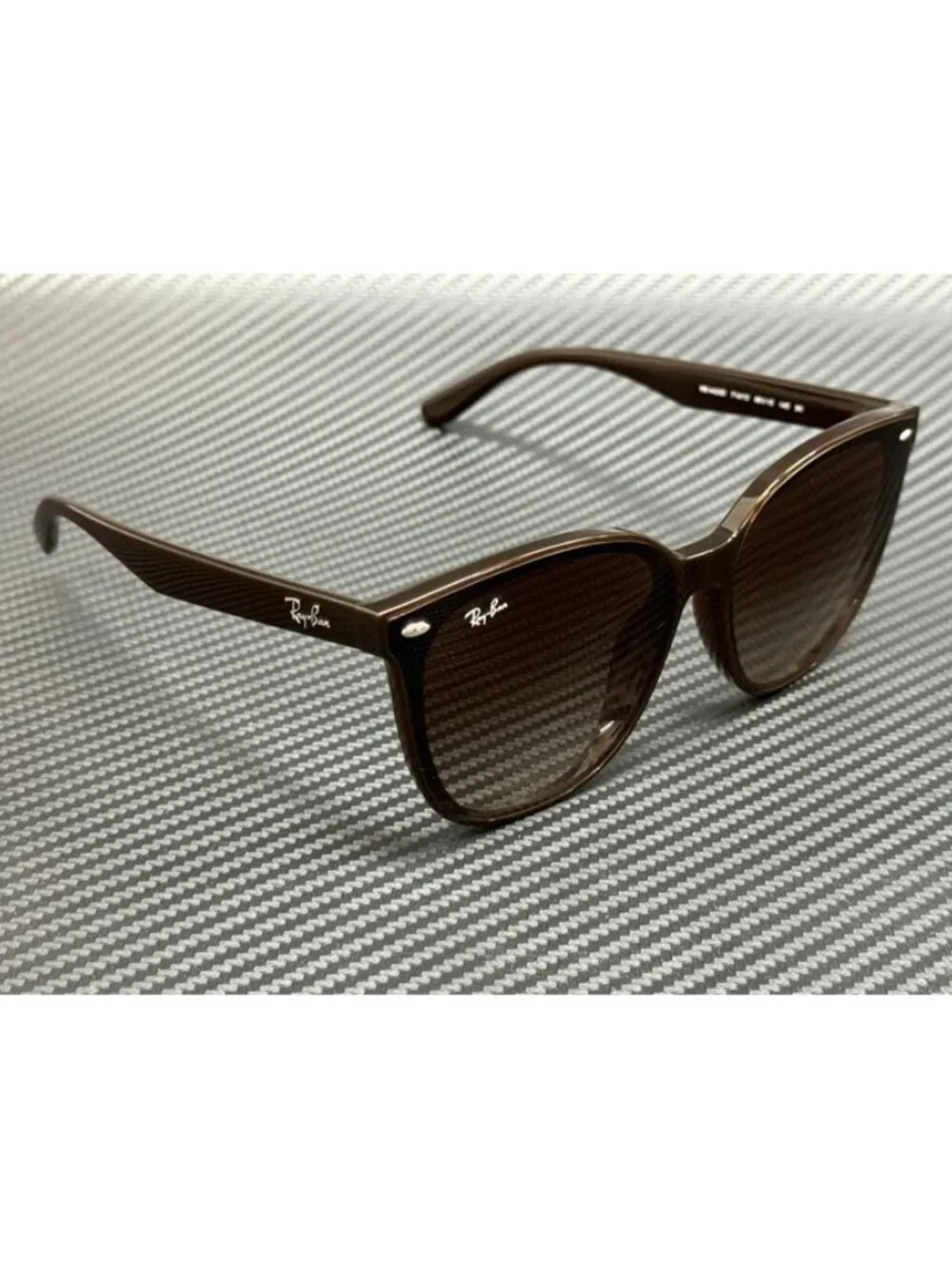 New Ray-Ban Men Transparent Brown Sunglasses 66-15-145